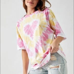 Pacsun PS/LA Tie-Dyed Heart T-Shirt